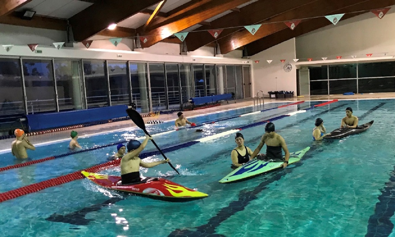 O Darque Kayak Clube realizou ação de auto resgate em canoagem