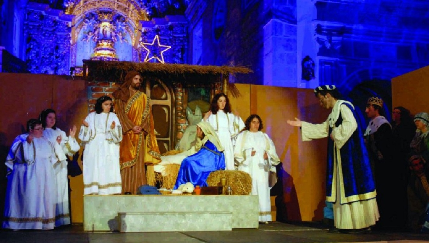 Presépio ao vivo na Igreja de São Domingos