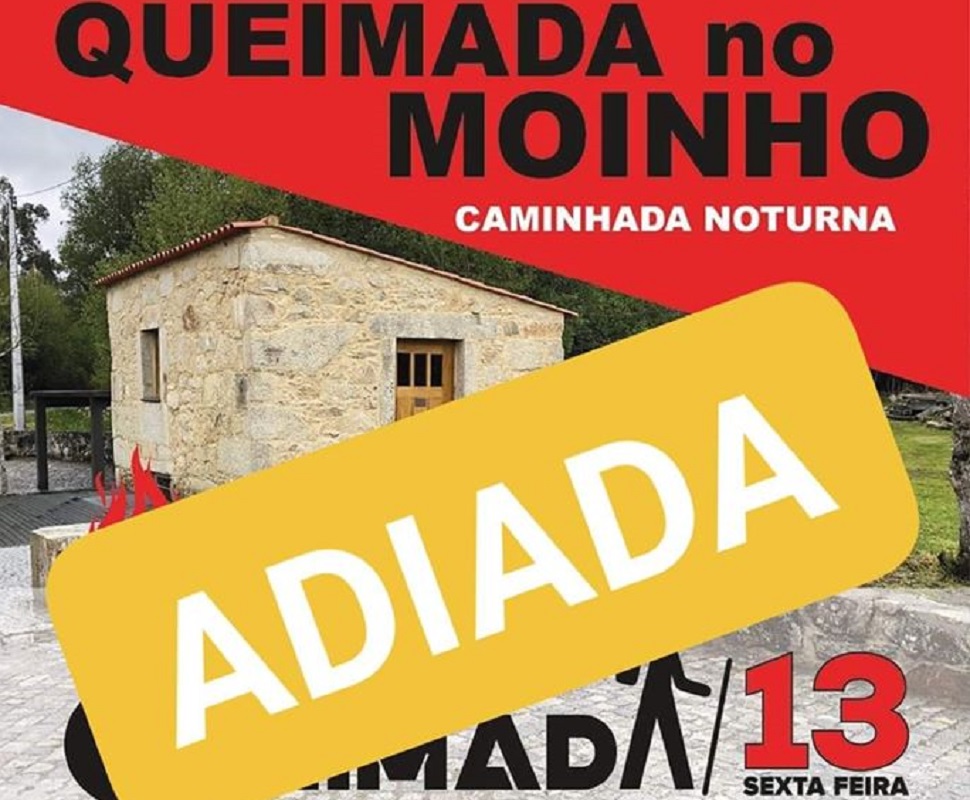 Adiada caminhada noturna ao moinho do Inácio na sexta-feira 13 de março