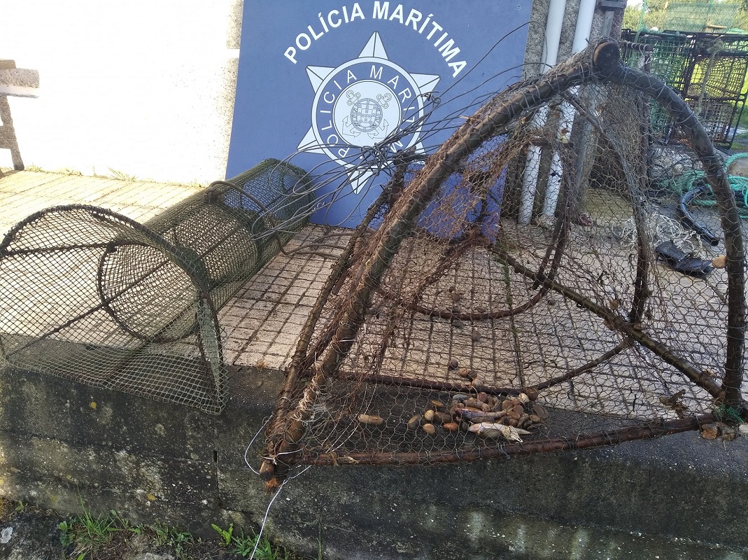 Polícia Marítima de Caminha apreende artes de pesca no Troço Internacional do Rio Minho
