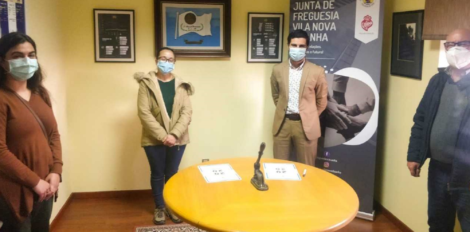 Junta de Freguesia de Vila Nova de Anha assina Protocolo de Colaboração com o Agrupamento 452 de Vila Nova de Anha