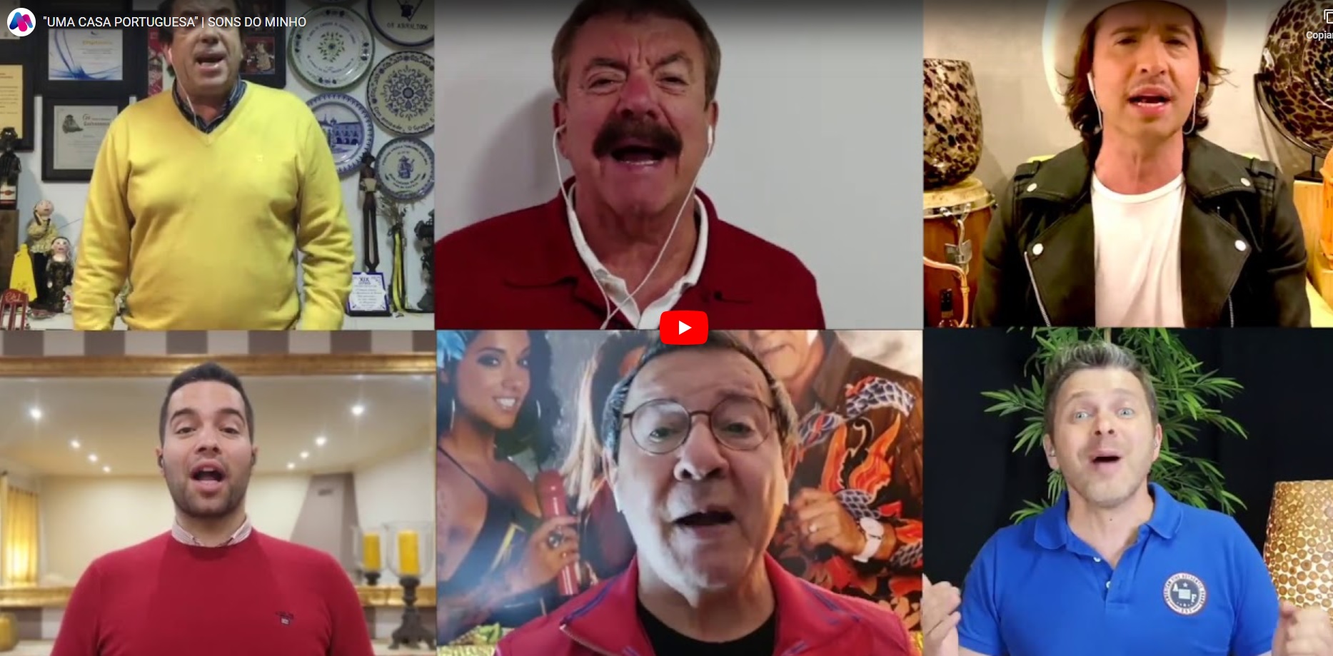 Vídeo de ‘Uma casa portuguesa’ cantado em quarentena por Augusto Canário, Sons do Minho, Quim Barreiros, José Malhoa e Zé Amaro torna-se viral