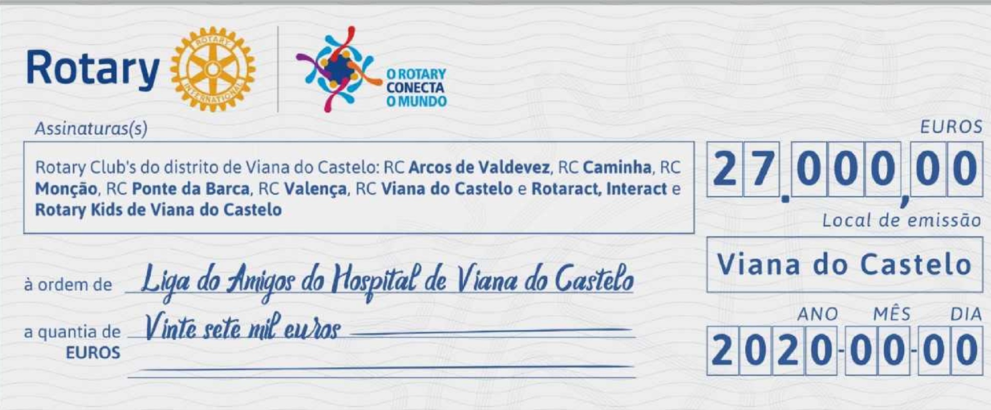 Clubes Rotários do Distrito de Viana do Castelo angariam 27 mil euros para a ULSAM