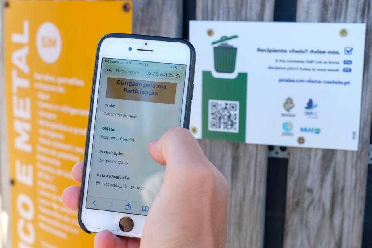 Câmara e Serviços Municipalizados lançam plataforma de monitorização partilhada com munícipes de equipamentos de recolha de resíduos e limpeza de sanitários balneares