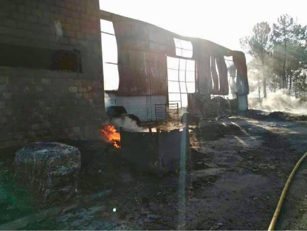 Incêndio: Bombeiros de Famalicão mostram destruição em fábrica de Valença