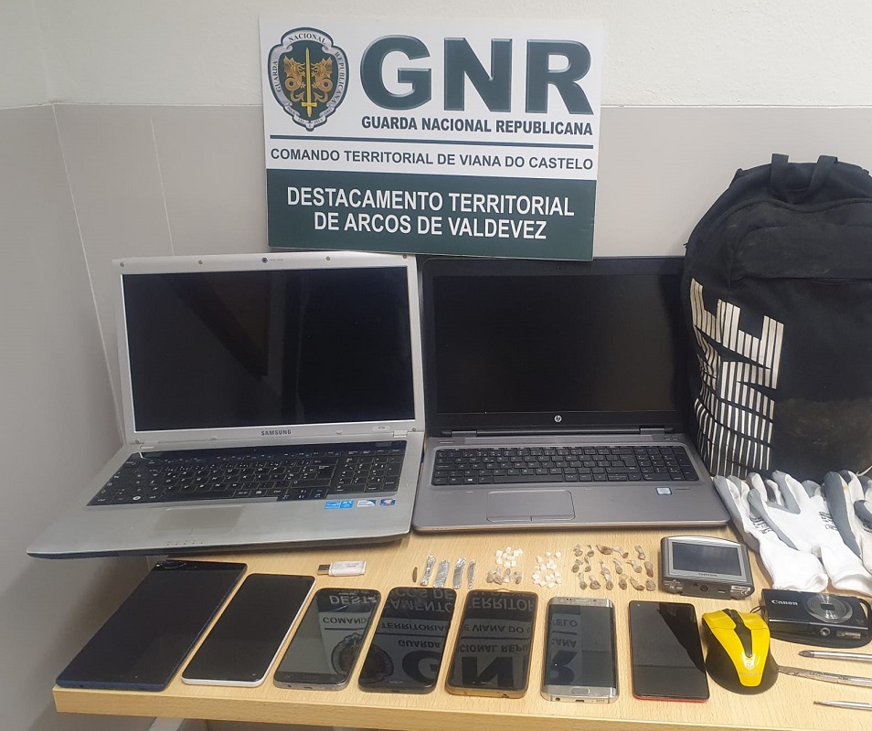 GNR detém quatro suspeitos de assaltos e tráfico de drogas no Alto Minho