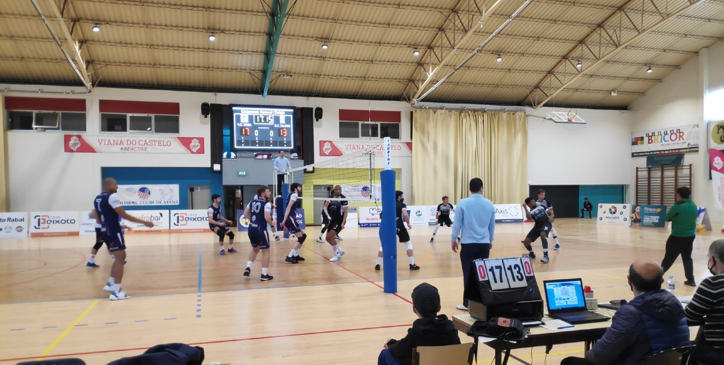 Voleibol Clube de Viana soma duas vitórias em jornada dupla frente ao Sporting das Caldas