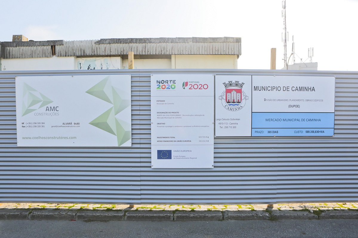 Obra de construção do novo Mercado Municipal de Caminha arranca hoje