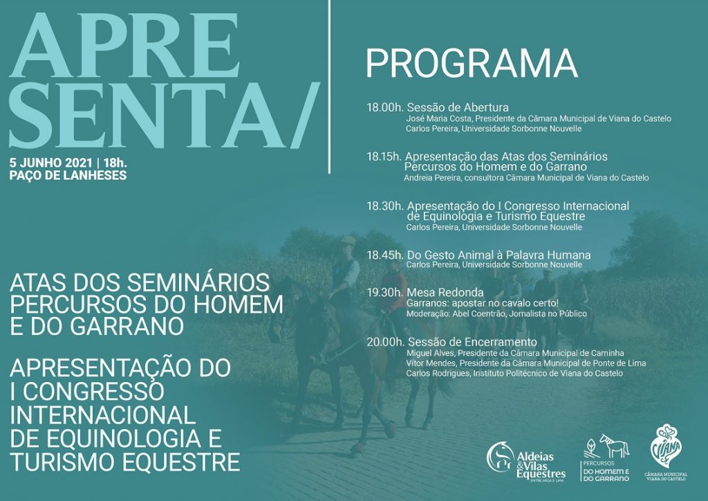 Paço de Lanheses acolhe apresentação de Congresso Internacional de Equinologia e Turismo Equestre