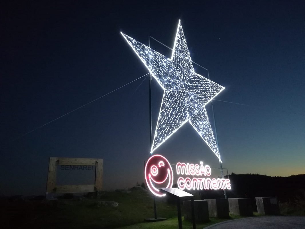 Arcos de Valdevez associou-se à campanha “Luzes com Presença’ com estrela gigante
