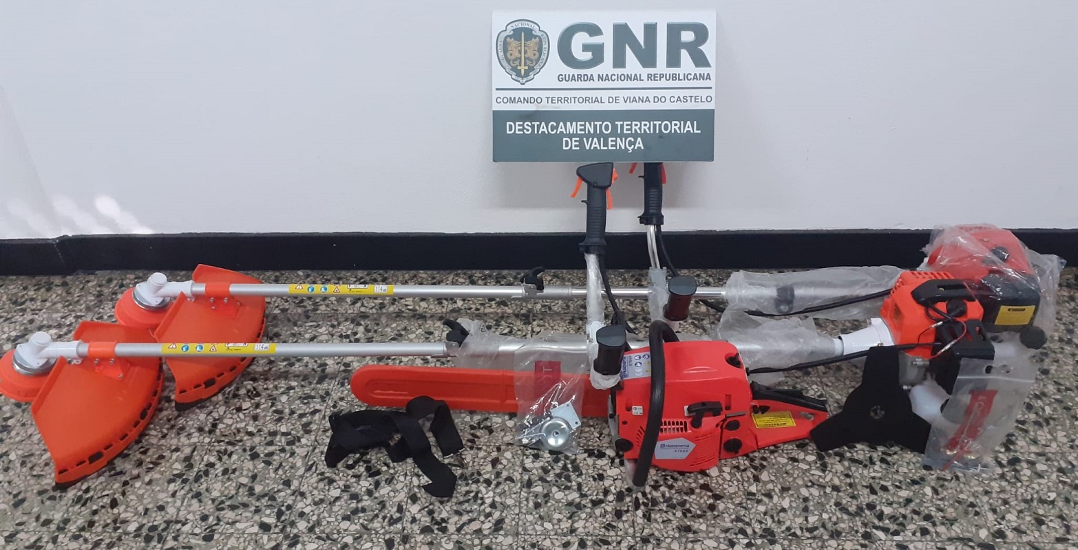 Valença: GNR apreendeu três máquinas florestais contrafeitas