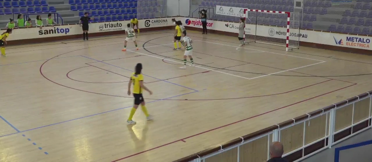 Santa Luzia não consegue ultrapassar o Sporting em jogo do campeonato nacional de futsal feminino
