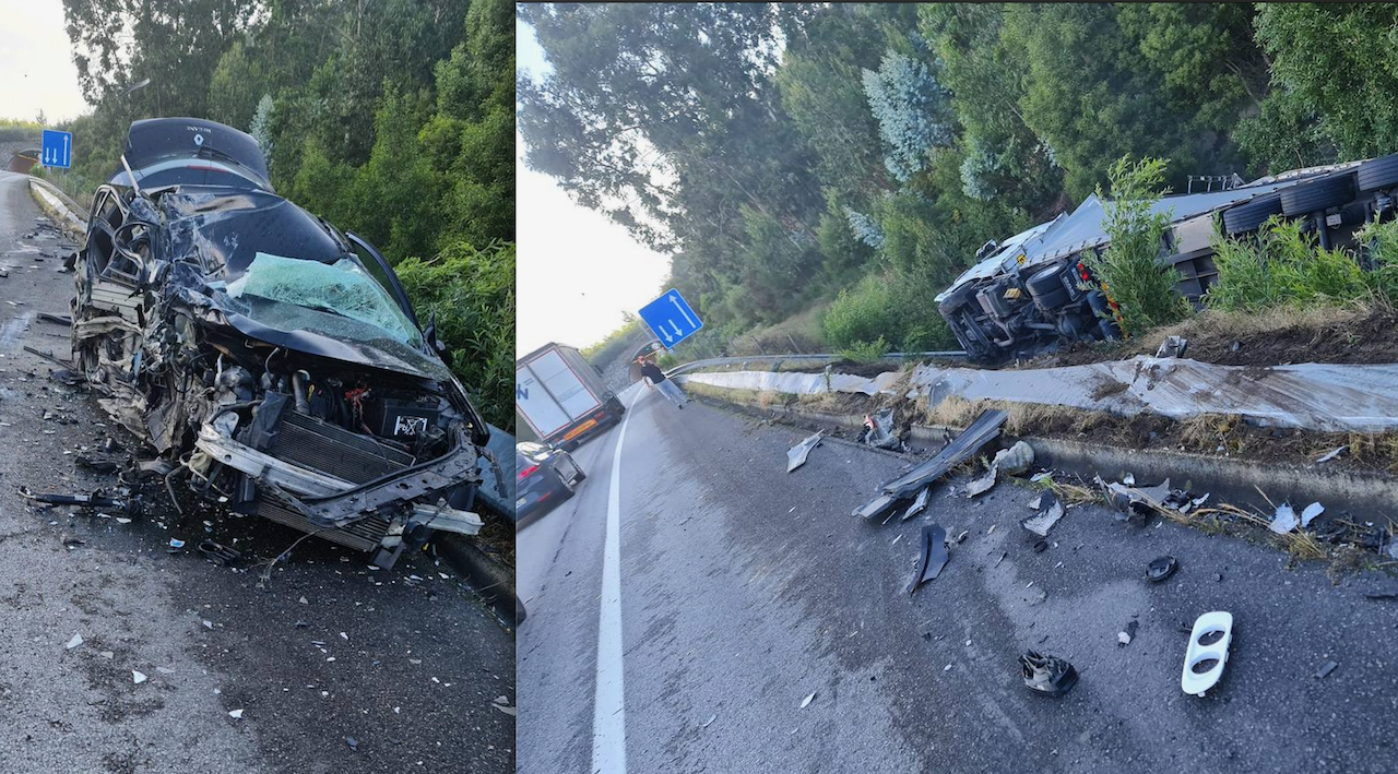 A28: Condutor espanhol em estado grave após acidente em Cerveira