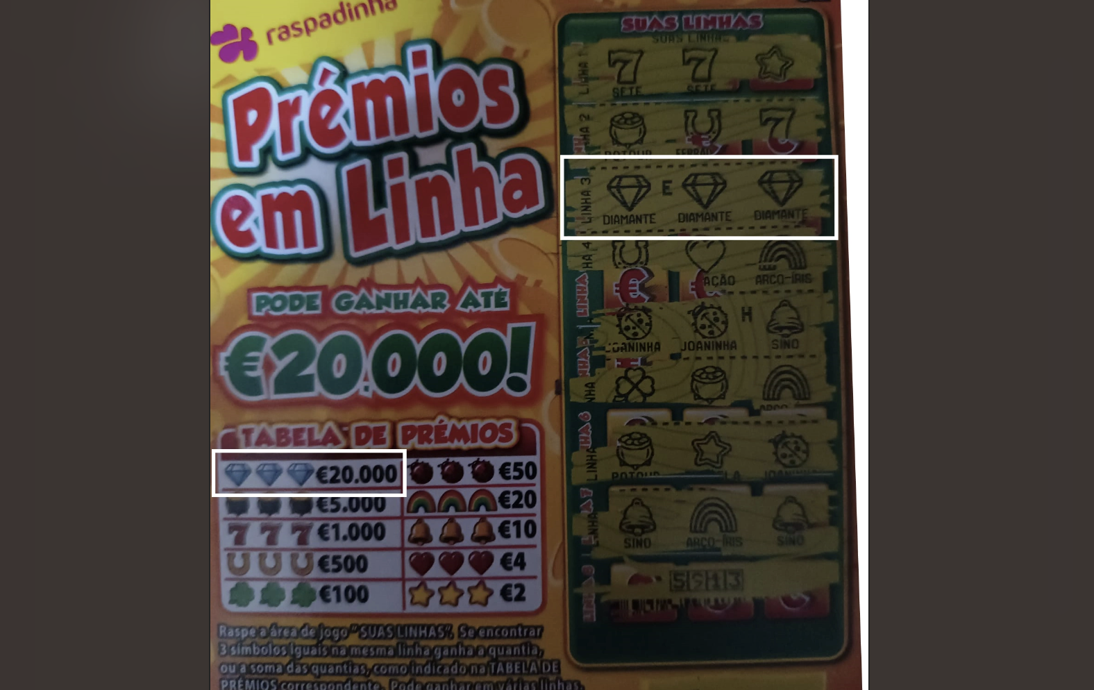 VIANA: Apostador ganha 20 mil euros numa raspadinha vendida em Perre