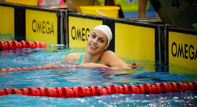 NATAÇÃO: Vianense Ana Rodrigues bate recorde nacional dos 50 metros bruços