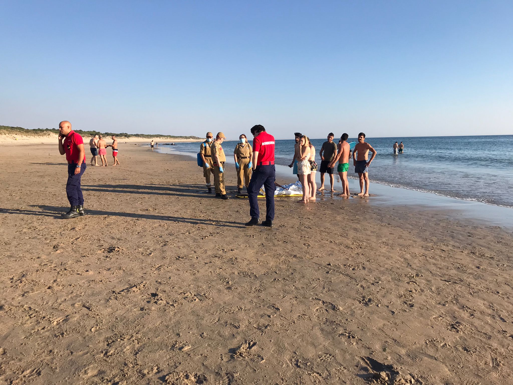 Homem resgatado da praia da Guilheta em Esposende