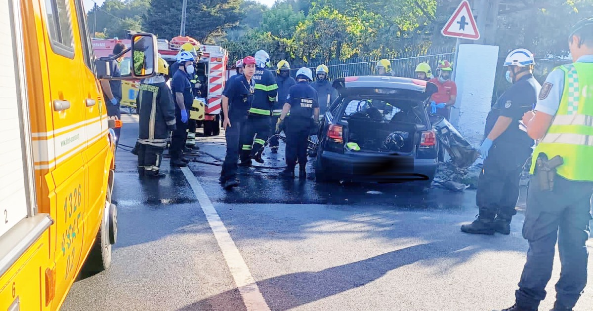 Despiste automóvel em Santo Tirso provoca dois mortos