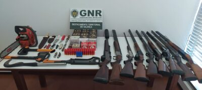 CERVEIRA: GNR apreende nove armas e munições em caso de violência doméstica
