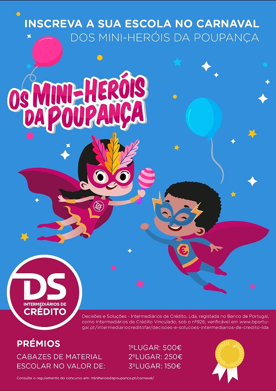Projeto “Os Mini-Heróis da Poupança” convida escolas para passatempo de  Carnaval