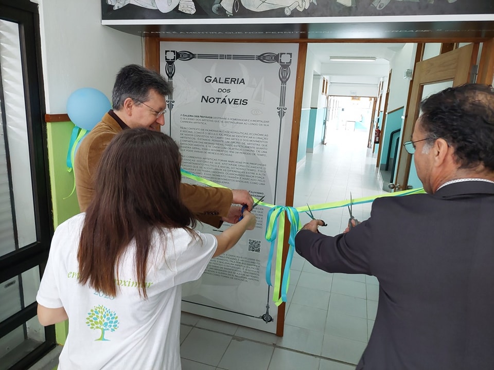 Galeria dos Notáveis! Inaugurada ala especial na Escola EB 2,3 Carteado Mena