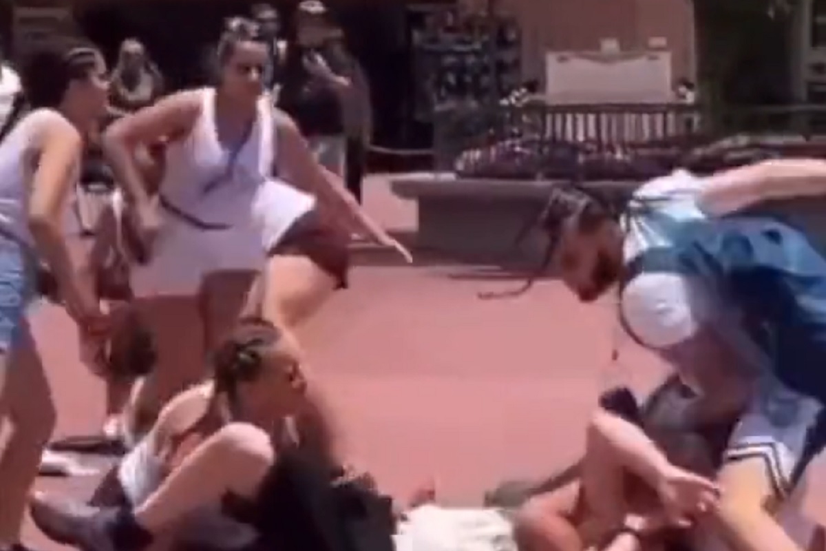 [VÍDEO]: Adultos envolvem-se em cena de pancadaria na Disneyland