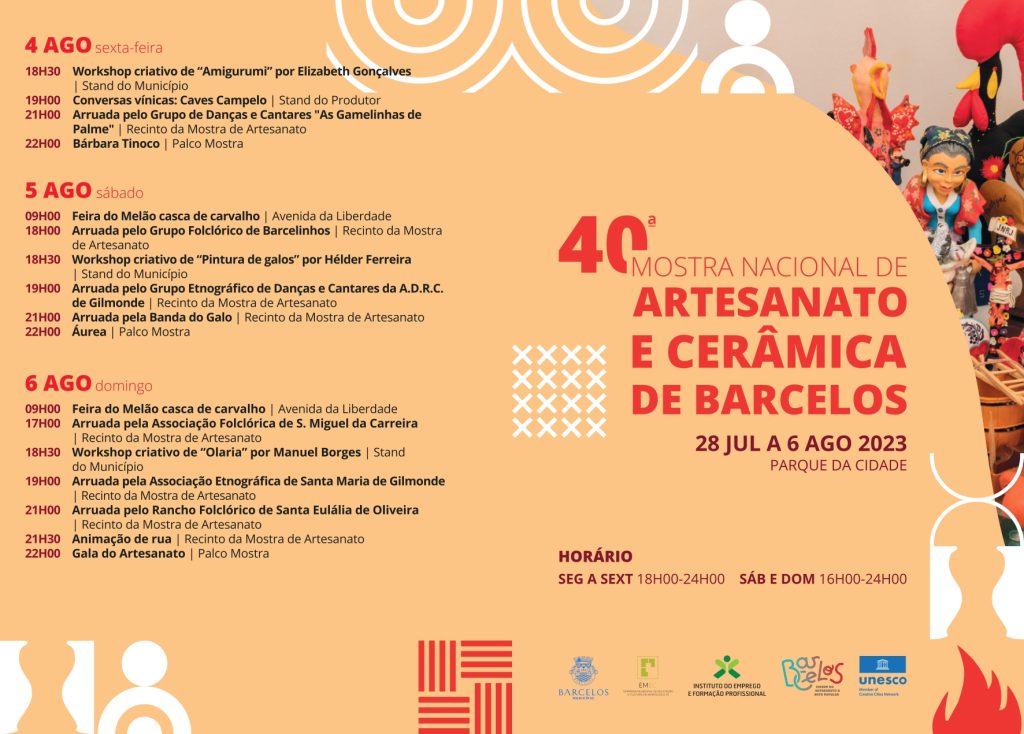 Aurea e Bárbara Tinoco na Mostra Nacional de Artesanato e Cerâmica de Barcelos