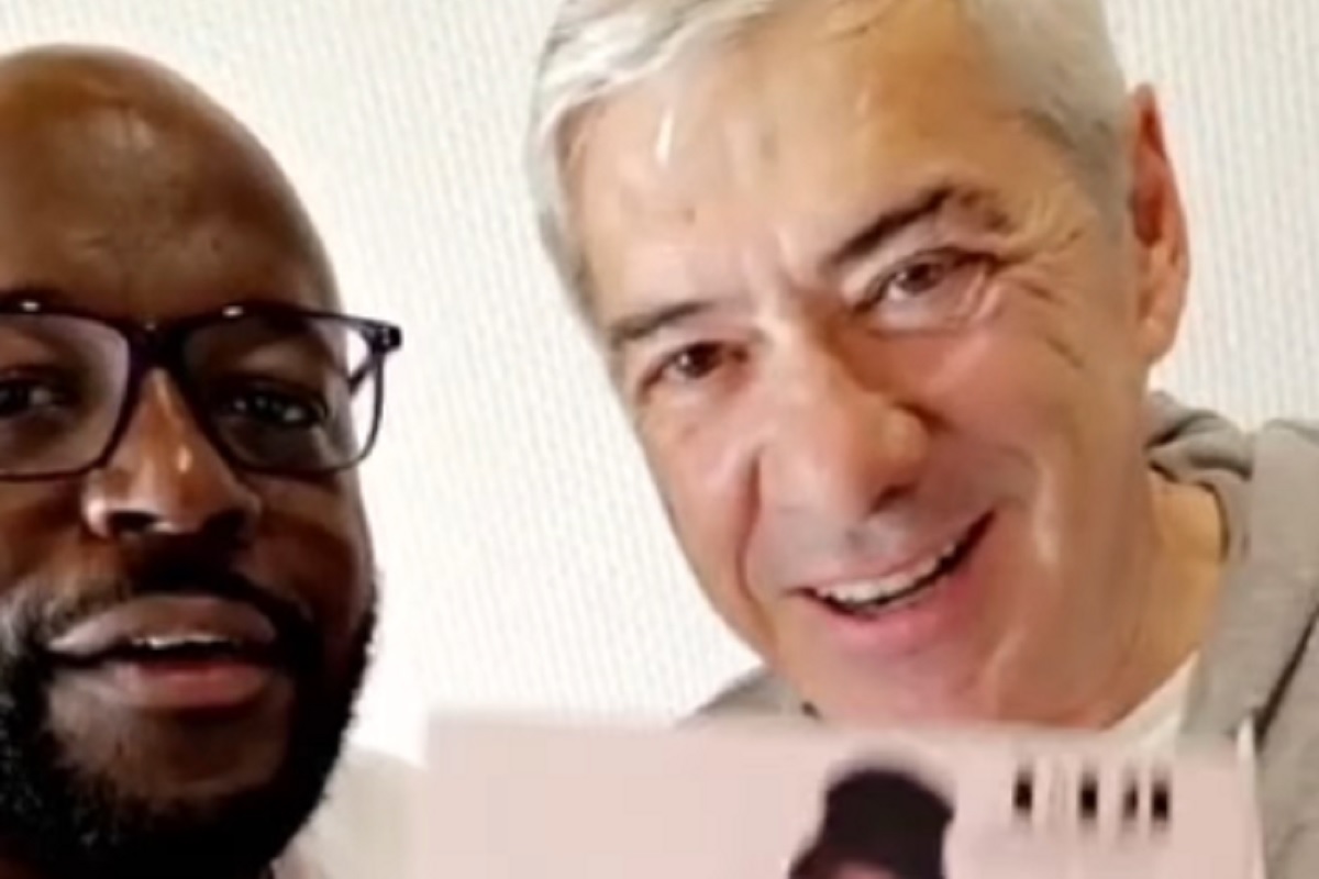 “Estou aqui com o Sócrates, uma pessoa muito humilde e muito simpática”