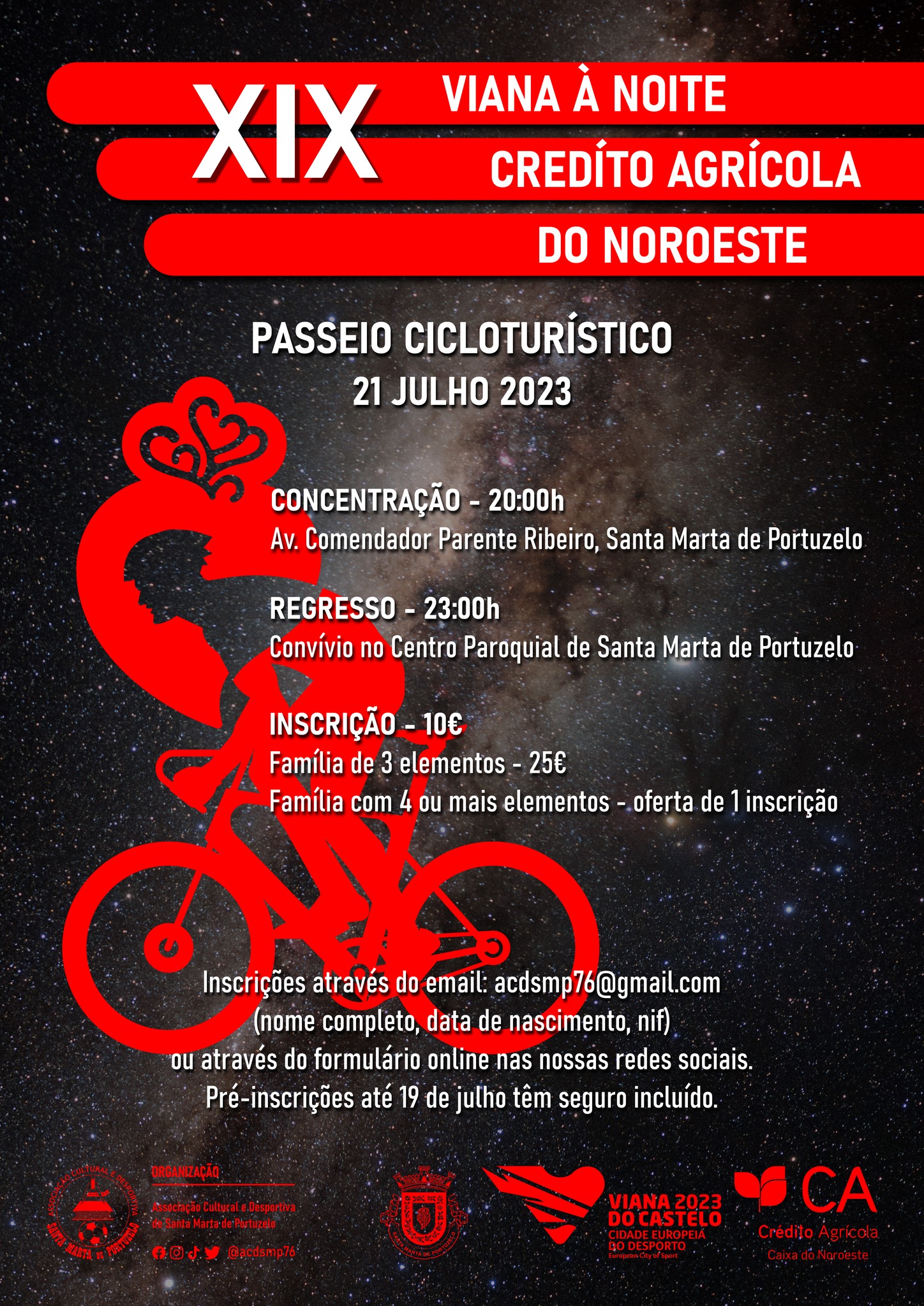 XIX Passeio Cicloturístico Viana à Noite