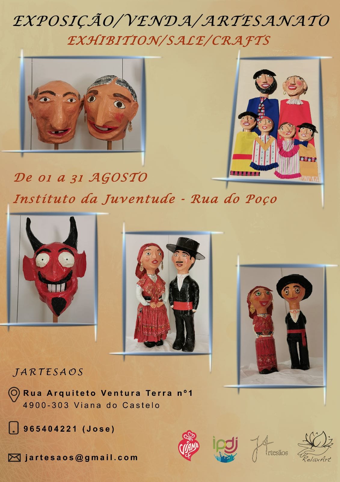 Exposição Artesanato - Cabeçudos Tradicionais de Viana do Castelo