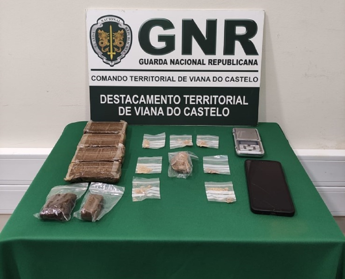 Caminha: Homem detido por tráfico de droga