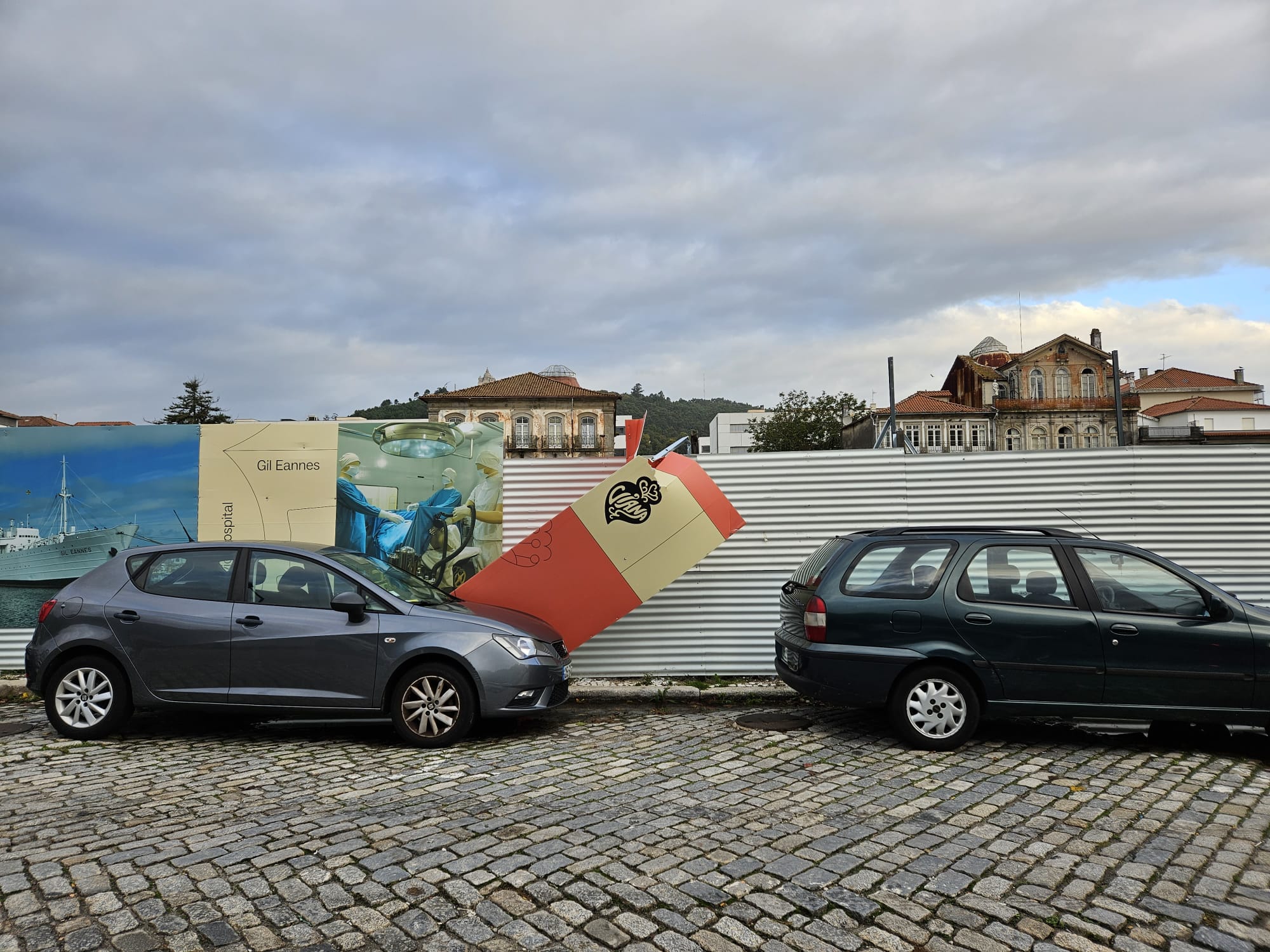 Vento forte provoca danos em Viana do Castelo