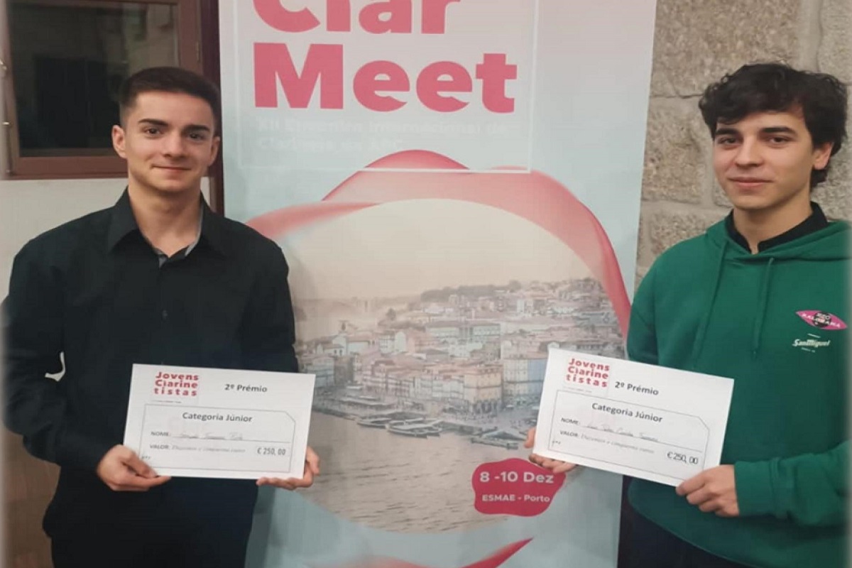 Alunos da ARTEAM premiados no Concurso Nacional de Clarinetistas