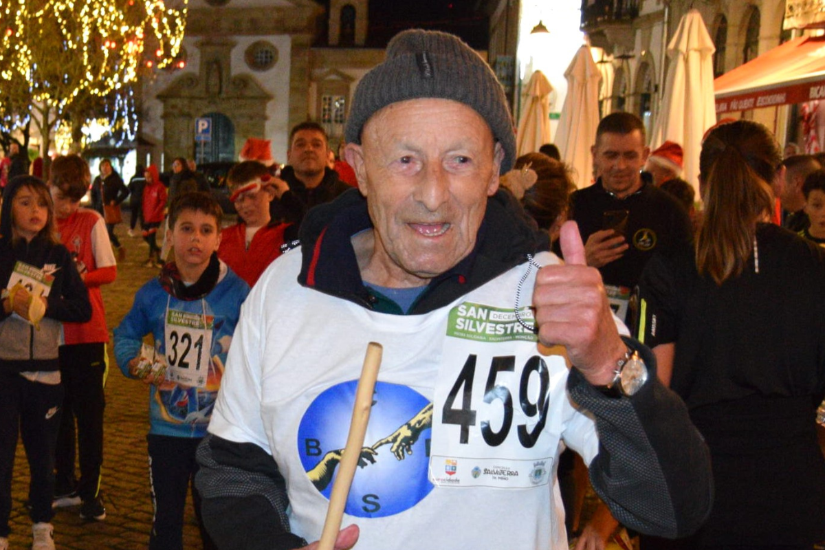 Foi o atleta mais idoso a cortar a meta na São Silvestre de Monção