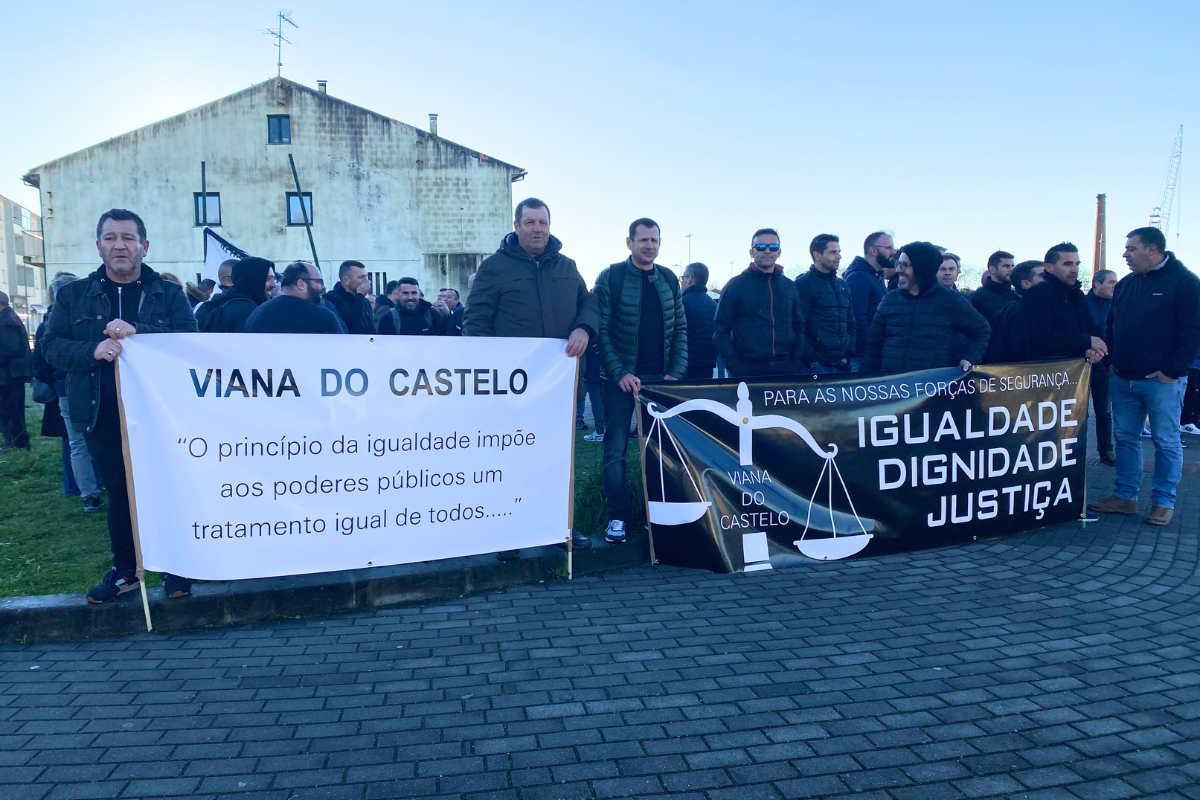 Polícias de Viana do Castelo juntam-se ao protesto das forças de segurança em Lisboa