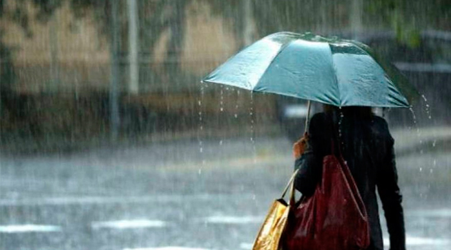 Frente fria traz chuva durante o fim-de-semana