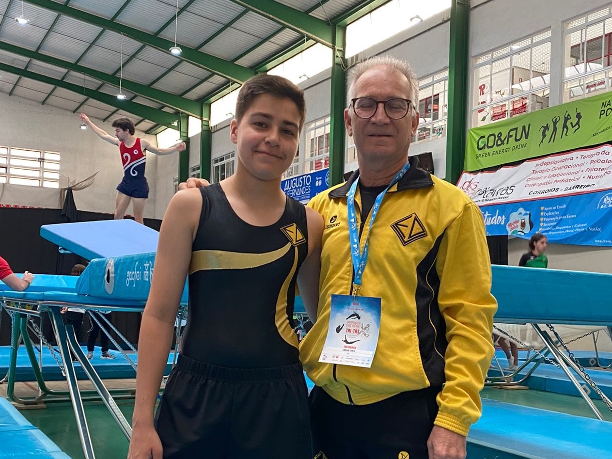Ginasta vianense é vice-campeão nacional em trampolim individual