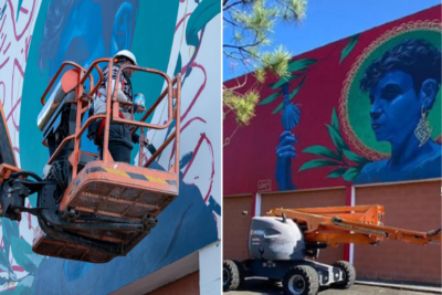 Artista Dano Masala cria novo mural em escola de Viana do Castelo