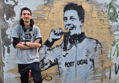 Iúri Leitão, o campeão vianense também já tem um mural em Viana