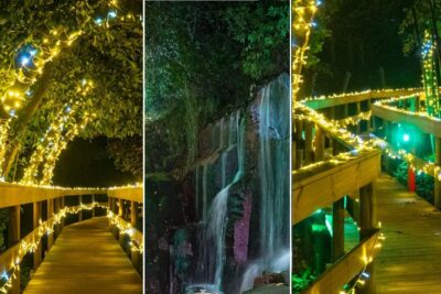 Magia do Natal “invade” os passadiços da Cascata do Fojo em Monção