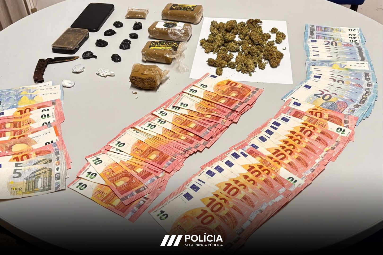 Quatro pessoas detidas por tráfico de droga e condução sob efeito de álcool em Ponte de Lima