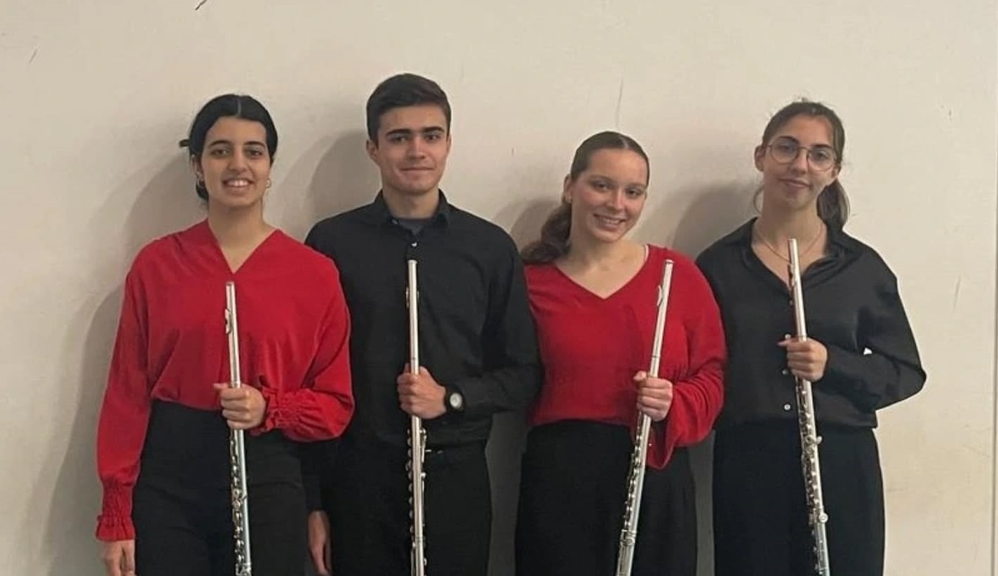 São Romão de Neiva recebe concerto do quarteto de flautas Arpen Quartett