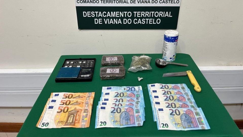 Homem de 35 anos detido por tráfico de droga em Cerveira