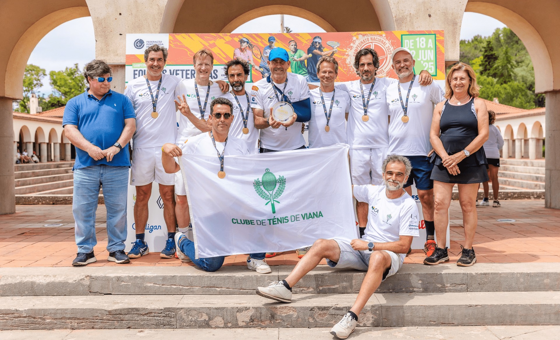 Clube de Ténis de Viana sagra-se tricampeão nacional de equipas veteranas