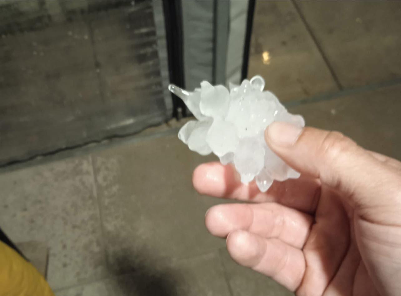 Granizo de grandes dimensões cai no Alto Minho