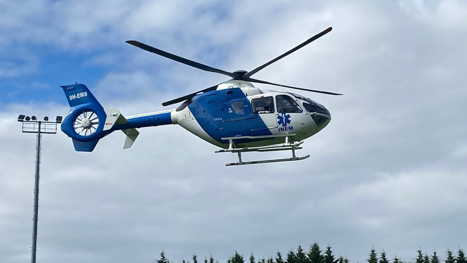 Ponte da Barca: Homem com queimaduras graves helitransportado para Coimbra