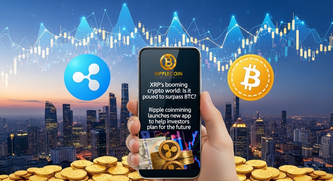 XRP’s booming crypto world: Is it poised to surpass BTC? Ripple coinmining launches new app to help investors plan for the future