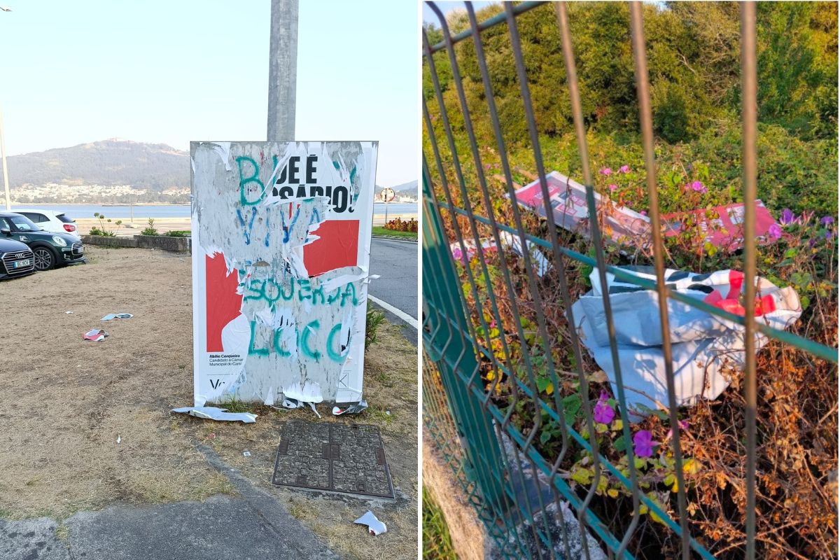 Cartazes do Bloco de Esquerda vandalizados em Caminha