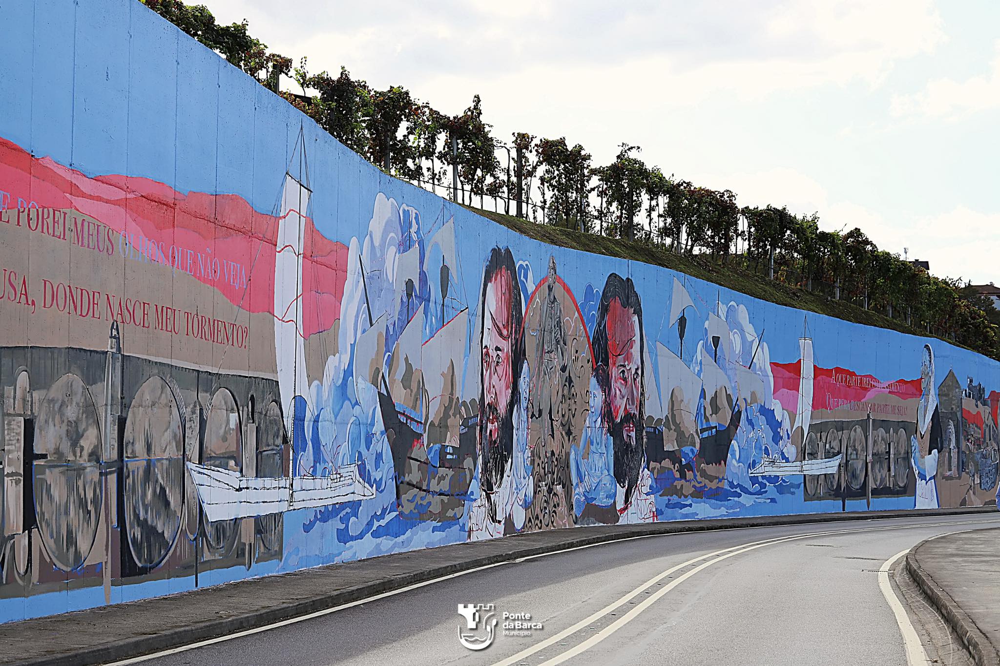 Ponte da Barca inaugura mural com mais de 1.500 metros quadrados