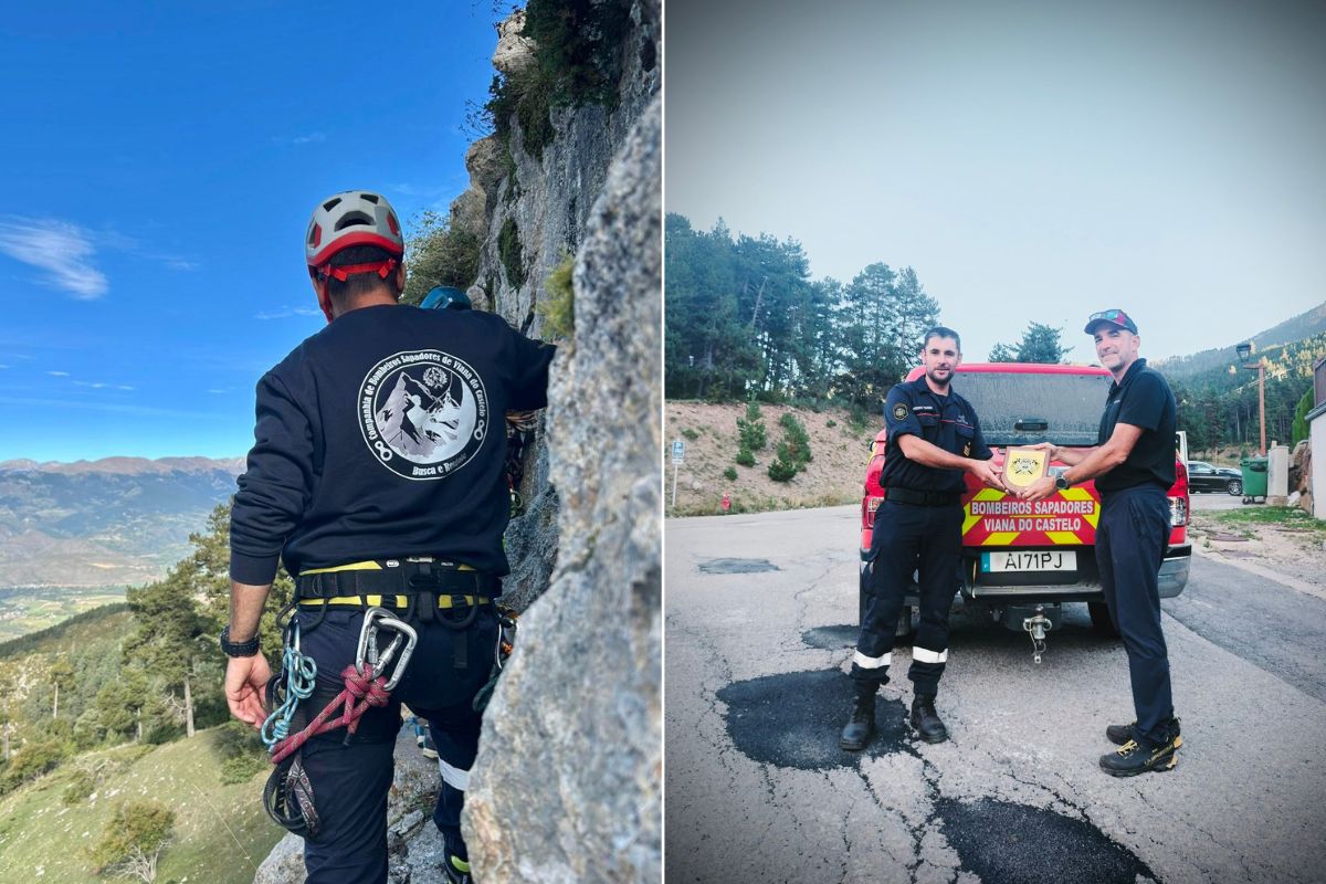 Bombeiros de Viana participam em formação internacional de Medicina de Montanha
