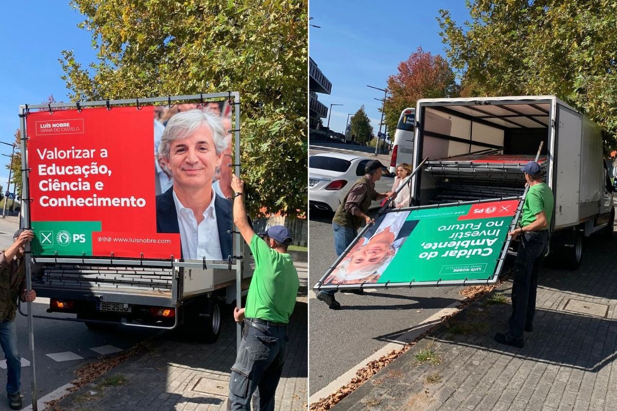 Luís Nobre começa a remover cartazes após eleições autárquicas: “Cumprimos”